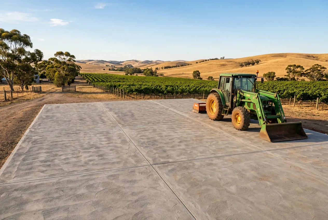 Farm Machinery Slab in Clare, South Australia