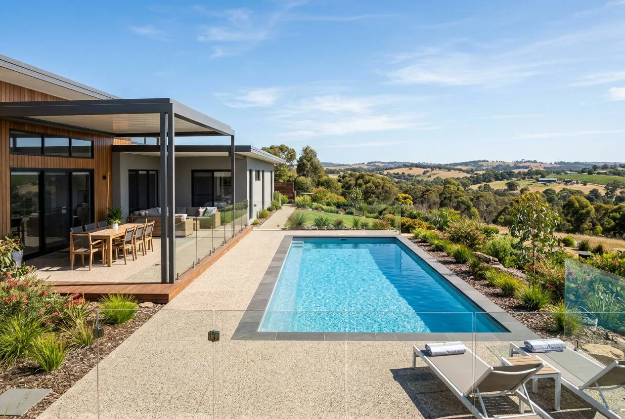Pool Surround — Aggregate in Mount Barker, South Australia
