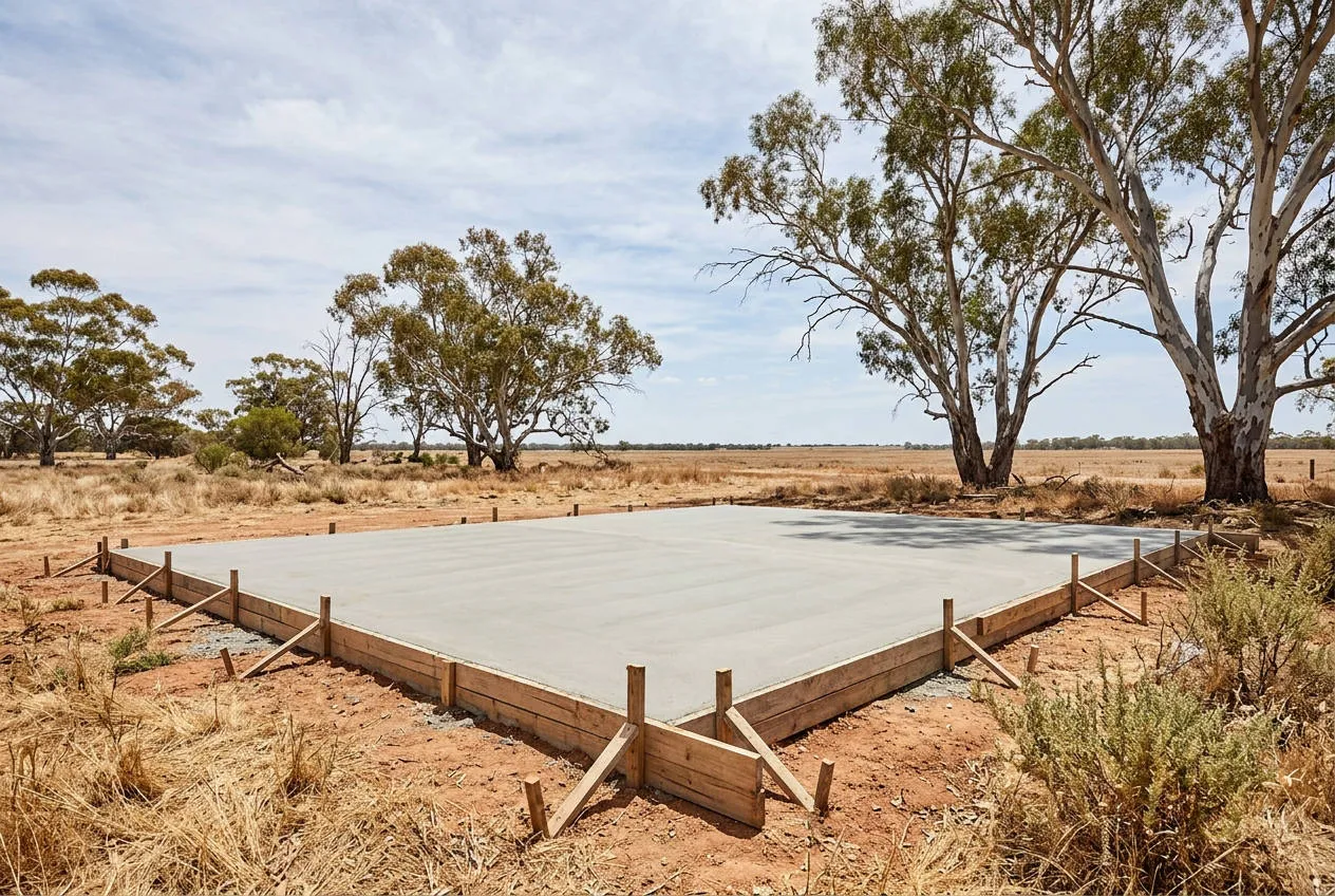 Large Shed Slab in Morgan, South Australia
